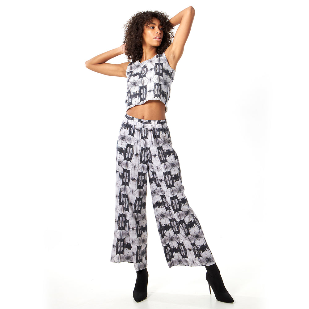 
                  
                    Wide Leg Pants - Brooklyn Bridge Print
                  
                