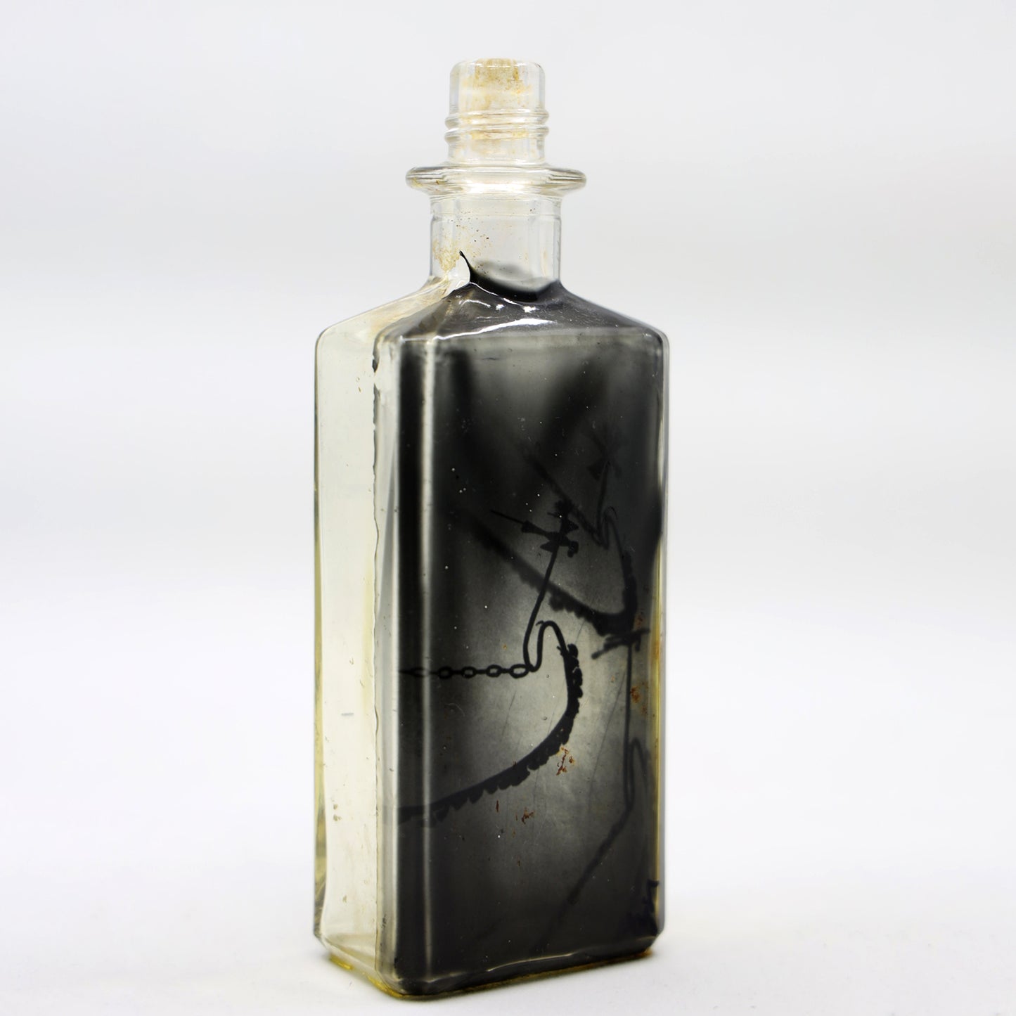Babs Hand-printed "Aboriginal" Vintage Bottle Art