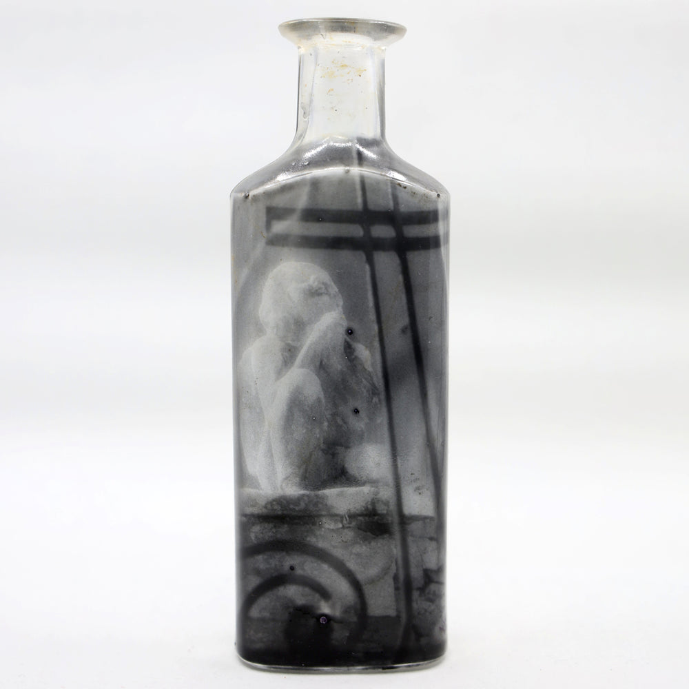 
                  
                    Babs Hand-printed "Angel" Vintage Bottle Art
                  
                