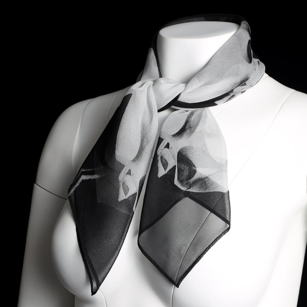 
                  
                    Silk 26 Inch Square Scarf - Gaudi - Black and White
                  
                