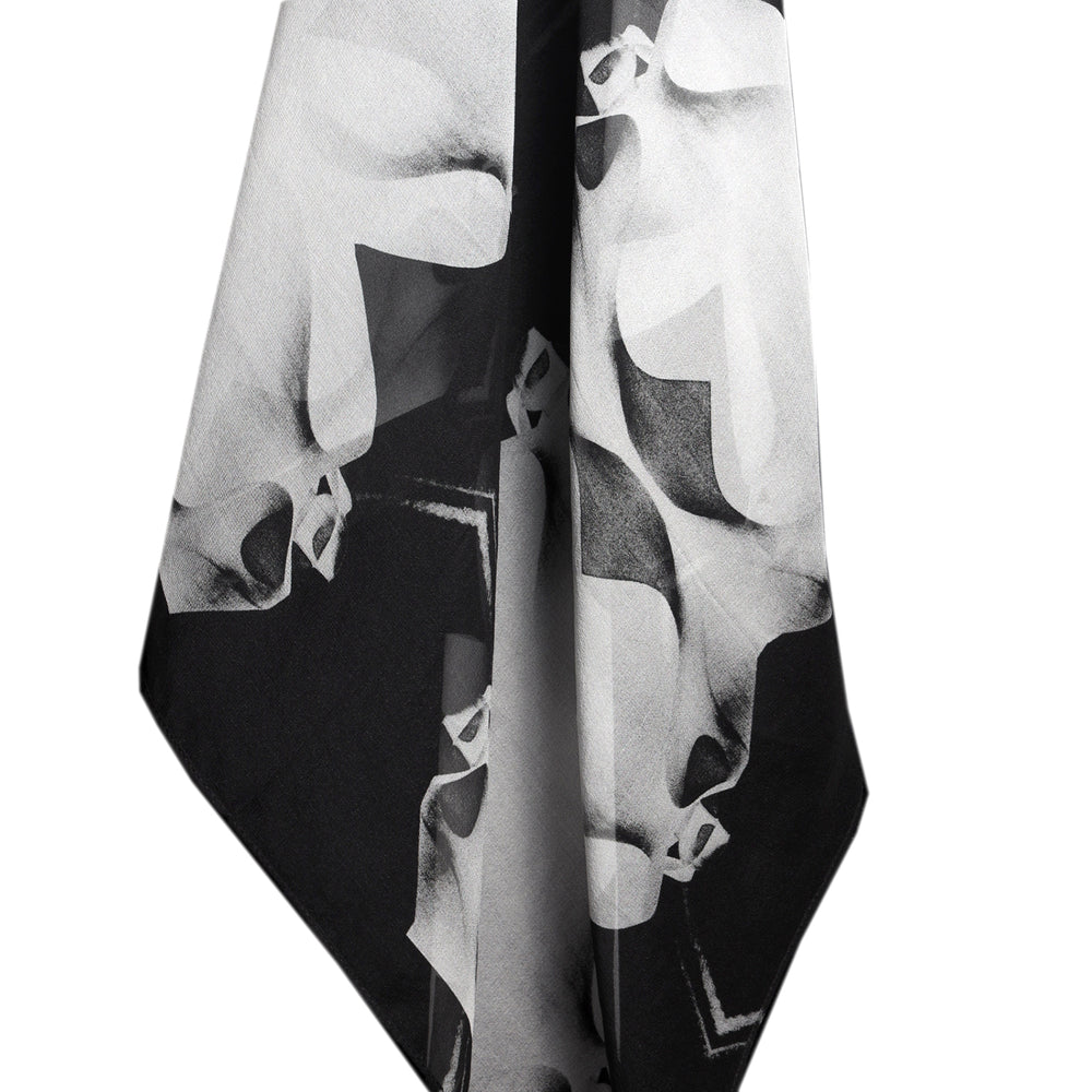 
                  
                    Silk 26 Inch Square Scarf - Gaudi - Black and White
                  
                