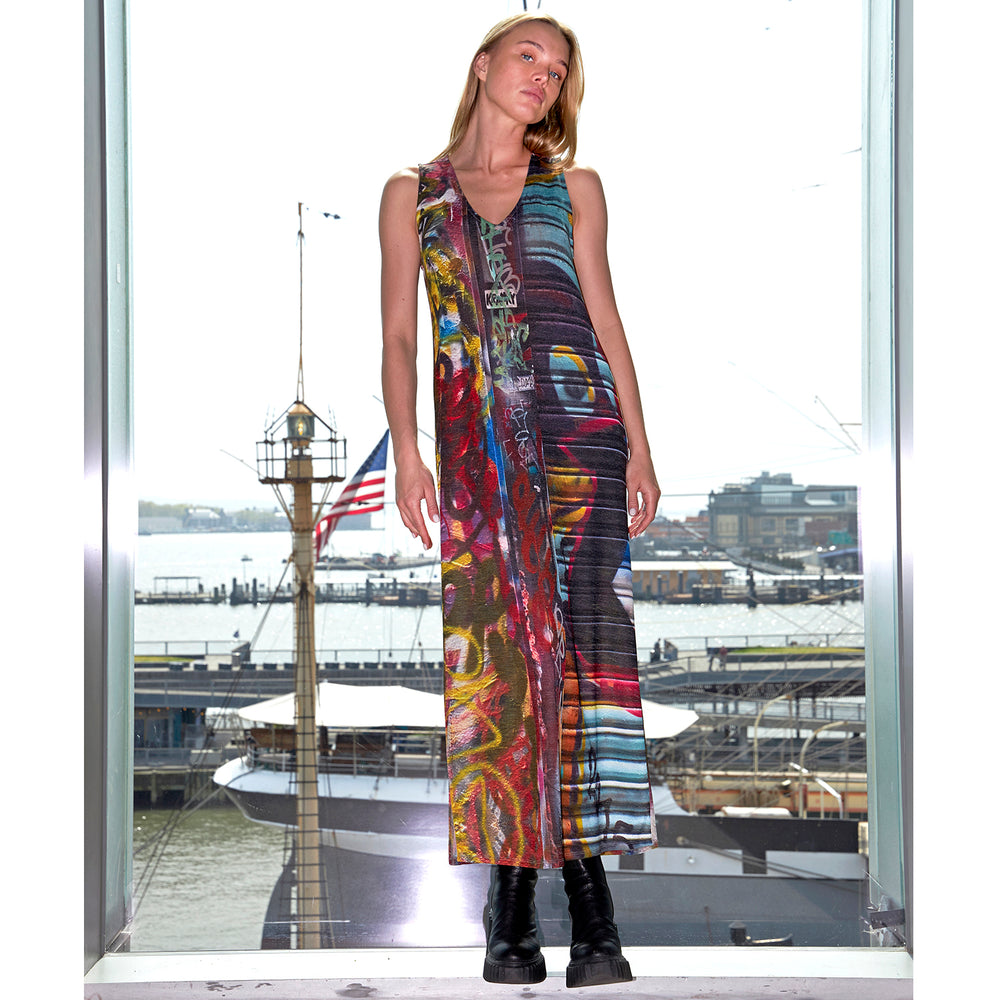 
                      
                        Graffiti Print Maxi Dress
                      
                    